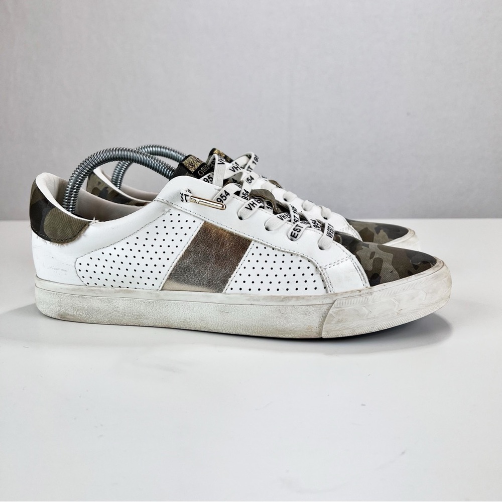 Vintage Havana Kiki Sneaker‎ Womens Size 11 Fashion Streetwear White Camo No-tie